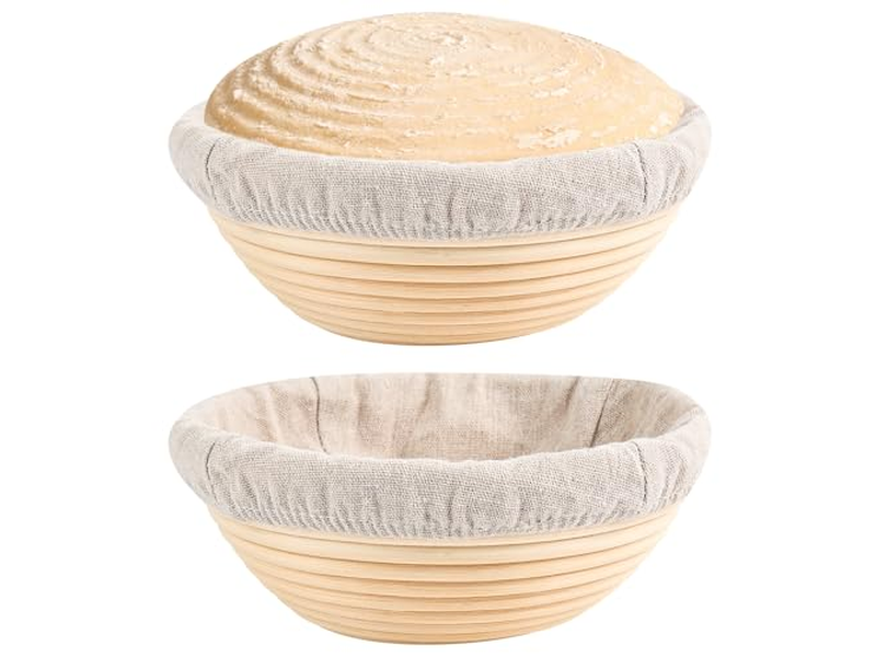 Banneton de Bonne Qualité Pain Français Patrons Doublé Lin Petits Croissants Ronds